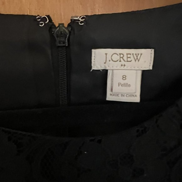 Black Lace Cocktail Dress // J. Crew Size 8P - Picture 2 of 6